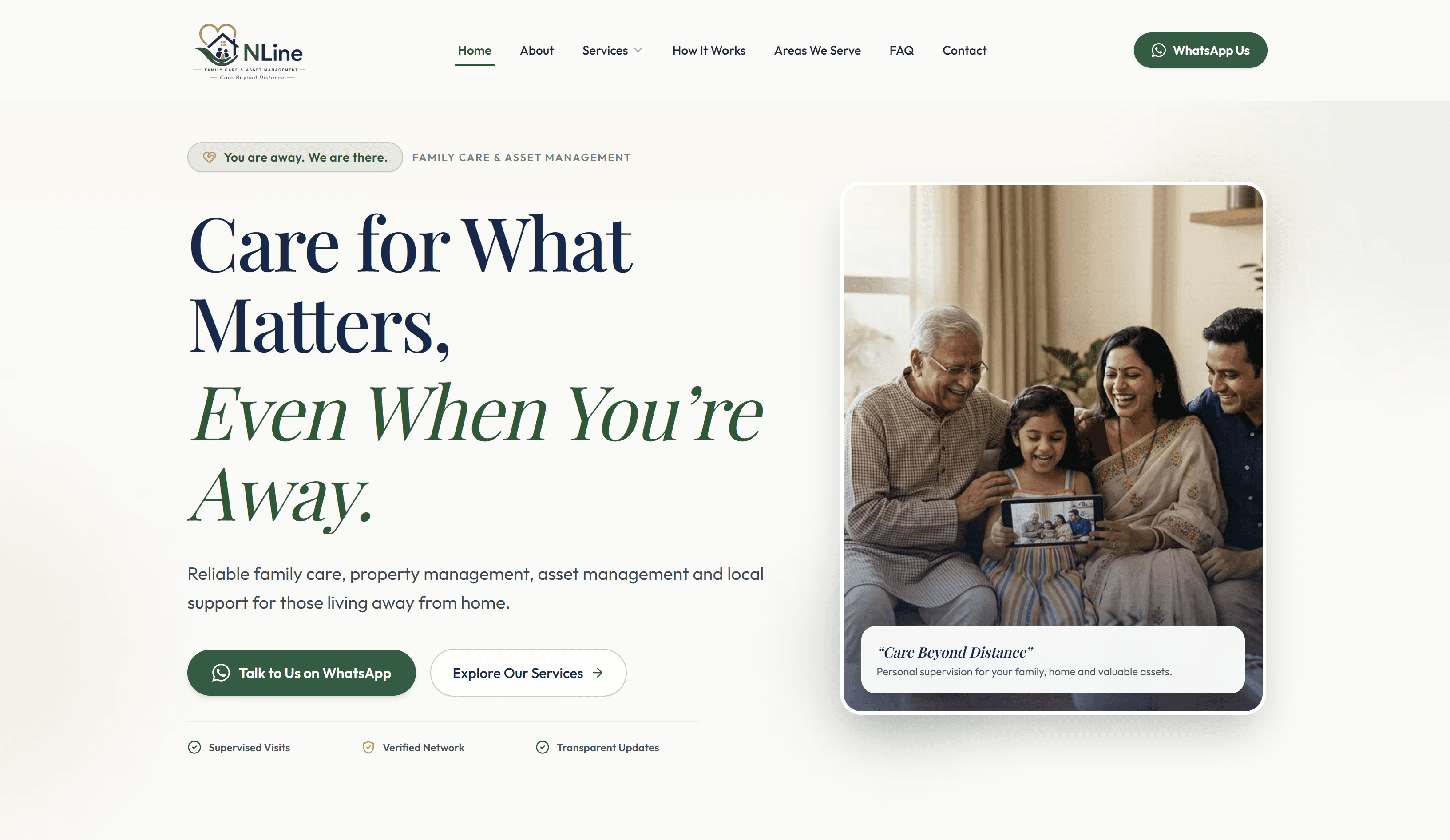 NLINE HOME & ASSET CARING SERVICE - Service booking platform by NullPlanets