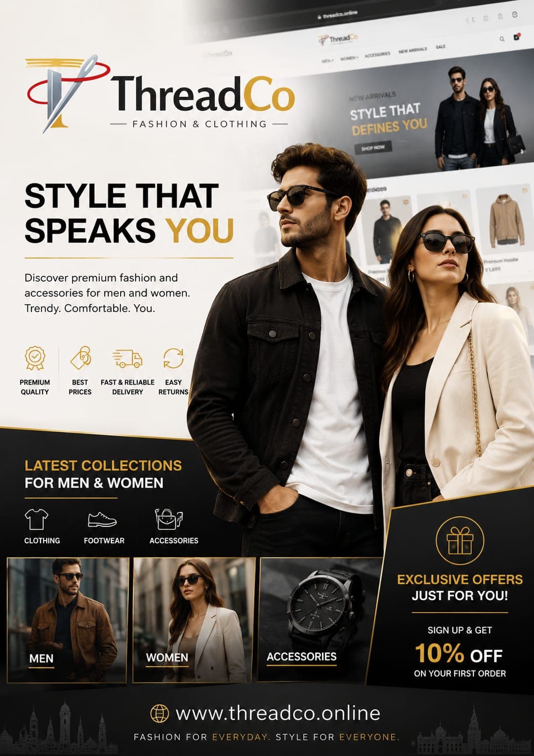THREADCO FASHIONS - E-Commerce application by NullPlanets