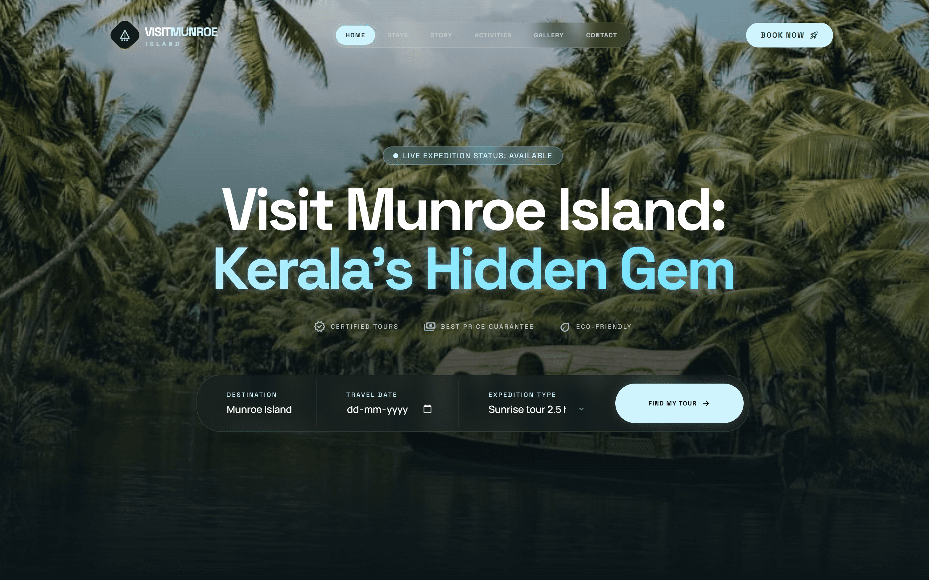 VISITEMUNROE ISLAND - Booking App by NullPlanets